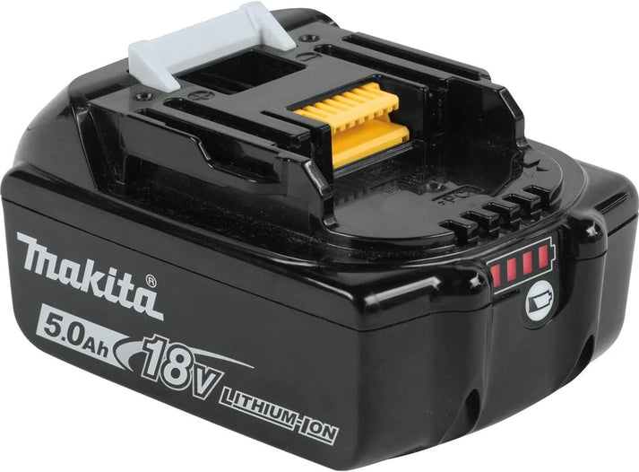 Makita BL1850 18V Li-Ion 5.0Ah Battery Kit – Includes DC18RC Charger and Type 3 Storage Case for Easy Charging and Storage.